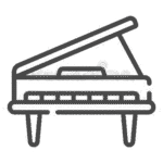 Icon grand piano